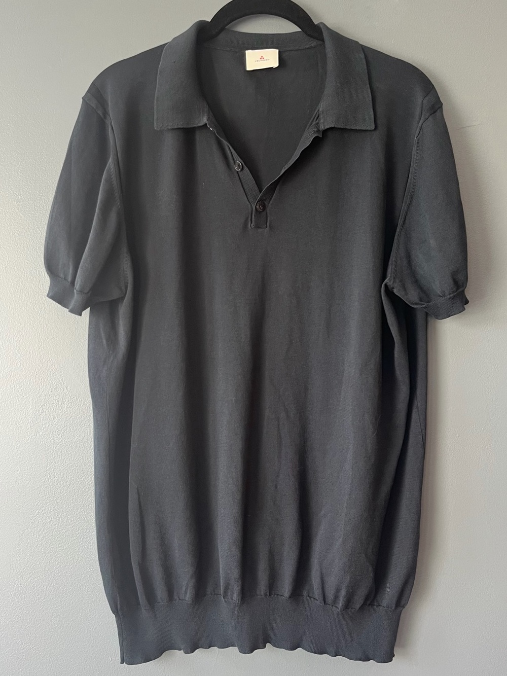 Peuterey Short Sleeve 100% Cotton Polo in Navy Blue